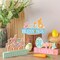 3 Pcs Happy Easter Decorations Eggs Bunny Cross Wooden Table Sign Easter Tabletop